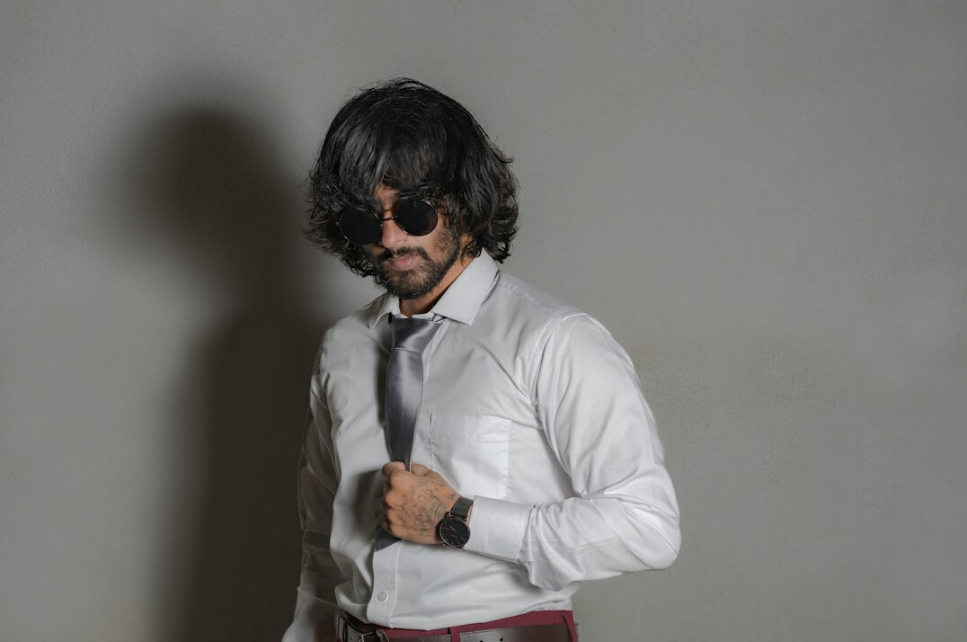 Studio portrait of a South Asian businessman